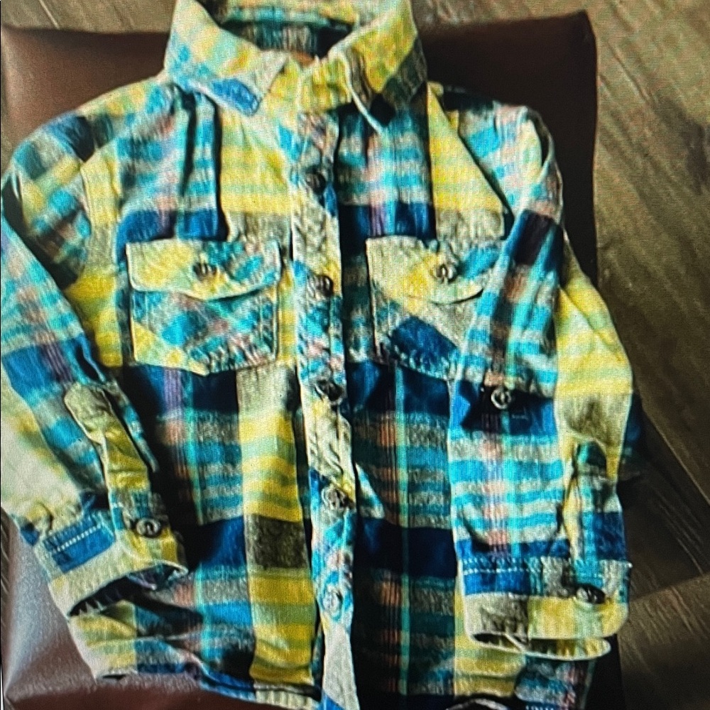 Joe Fresh Plaid Kids long sleeve Shirt - Multicolor 3T